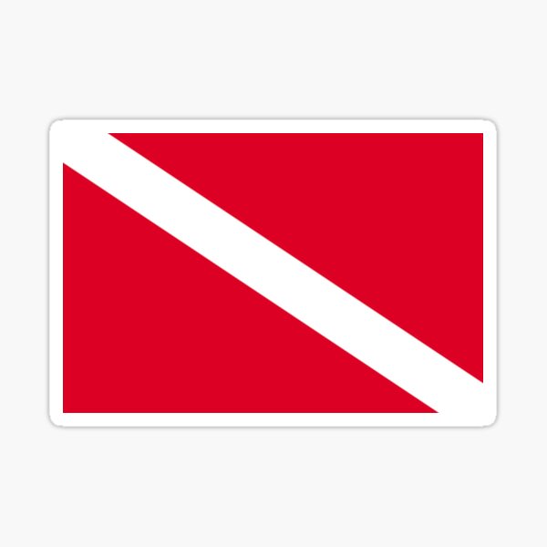 Item preview, Diver Down Scuba Flag designed and sold by PitDesigns.