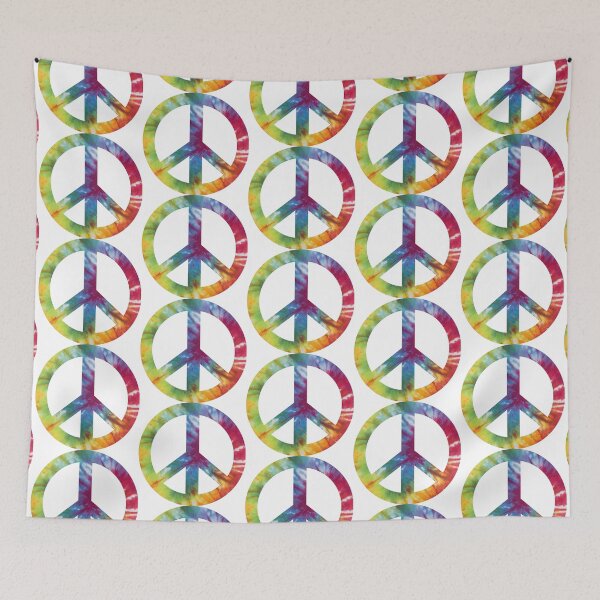 Item preview, Peace Logo Tye Dye Digital Drawing Art designed and sold by OneForAllCo.