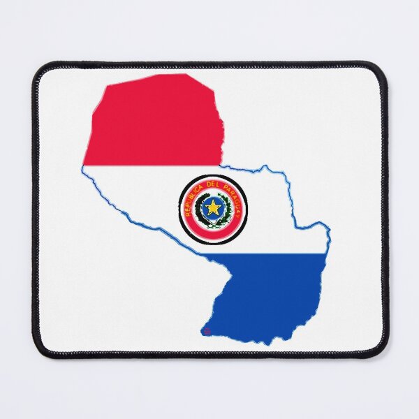Item preview, Paraguay Map With Paraguay Flag designed and sold by Havocgirl.