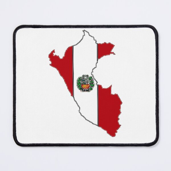 Item preview, Peru Map With Peruvian Flag designed and sold by Havocgirl.