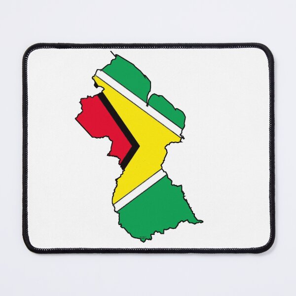 Item preview, Guyana Map With Guyana Flag designed and sold by Havocgirl.