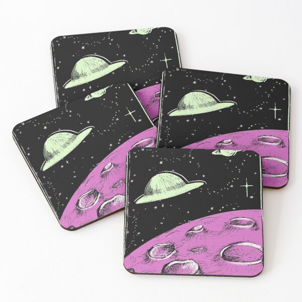 Item preview, SPACE ALIEN ASTROLOGY UFO MOON PHONE CASE STICKER BUTTON designed and sold by Becky Wandel.