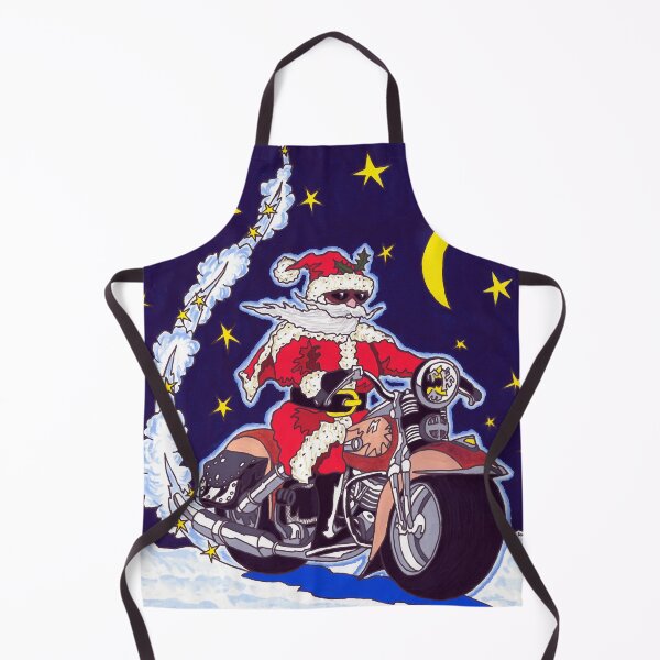 Item preview, Harley Davidson riding Father Christmas Santa on a motorbike designed and sold by HelloEasyRider.