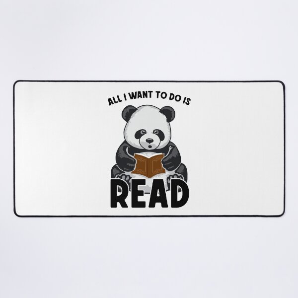 Item preview, All I Want To Do Is Read Cute Panda Bear Book designed and sold by GrandeDuc.