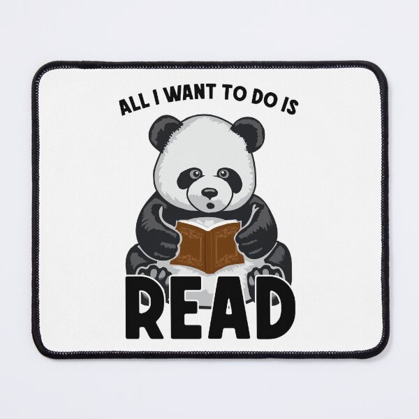 Item preview, All I Want To Do Is Read Cute Panda Bear Book designed and sold by GrandeDuc.