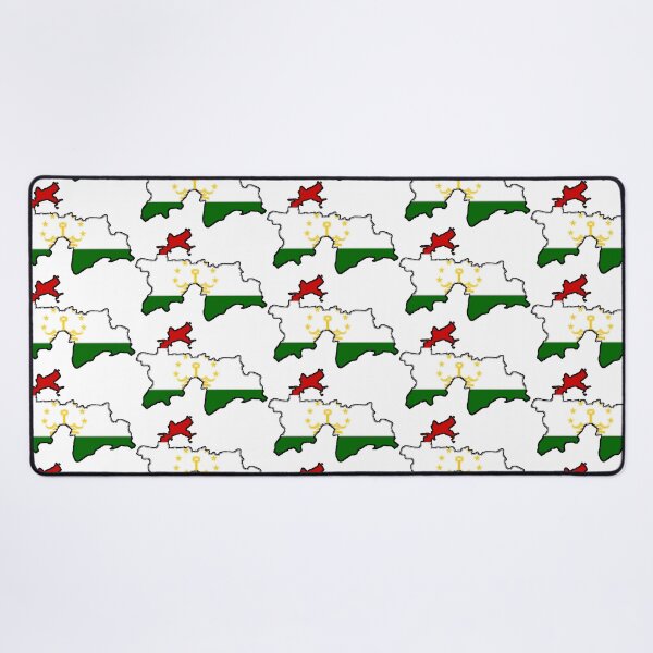 Item preview, Tajikistan Map With Tajik Flag designed and sold by Havocgirl.