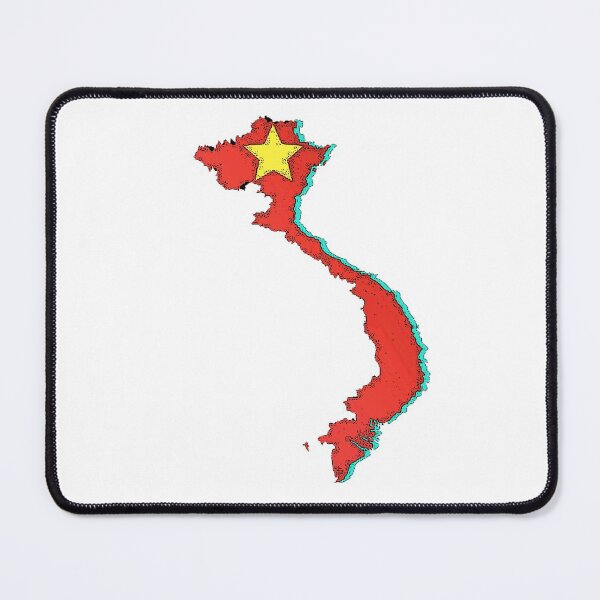 Item preview, Vietnam Map With Vietnamese Flag designed and sold by Havocgirl.