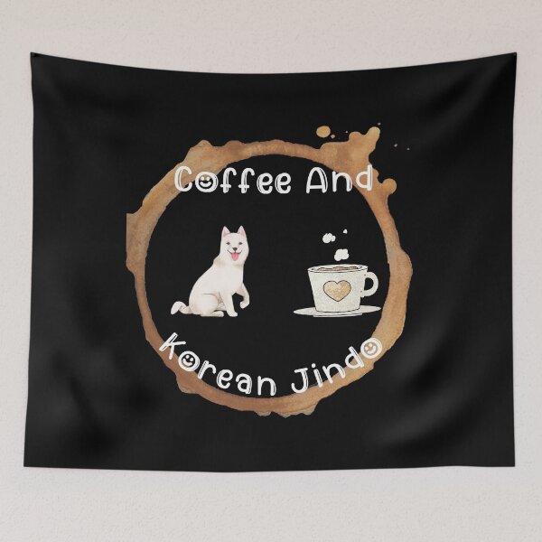 Item preview, Coffee And Korean Jindo designed and sold by BankDesign2001.