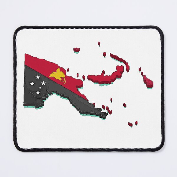 Item preview, Papua New Guinea Map With Flag designed and sold by Havocgirl.
