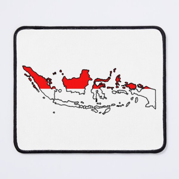 Item preview, Indonesia Map With Indonesian Flag designed and sold by Havocgirl.