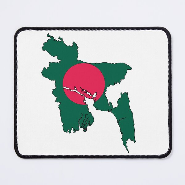Item preview, Bangladesh Map With Flag designed and sold by Havocgirl.