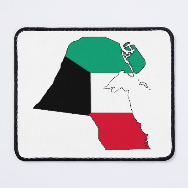 Item preview, Kuwait Map With Kuwaiti Flag designed and sold by Havocgirl.