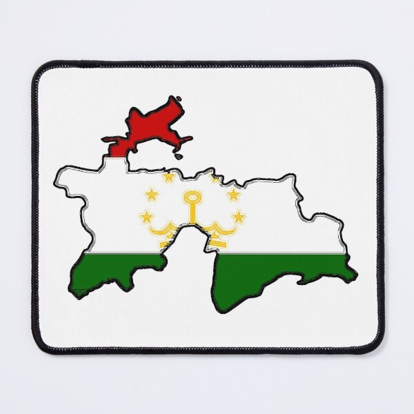 Item preview, Tajikistan Map With Tajik Flag designed and sold by Havocgirl.