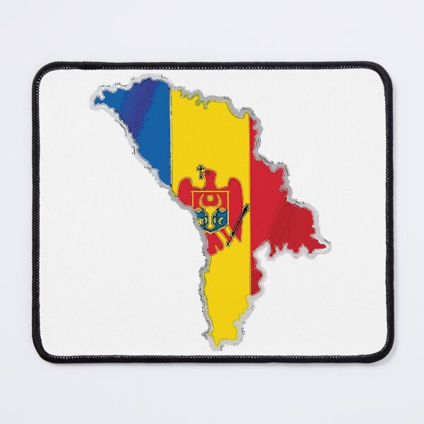 Item preview, Moldova Map with Moldovan Flag designed and sold by Havocgirl.