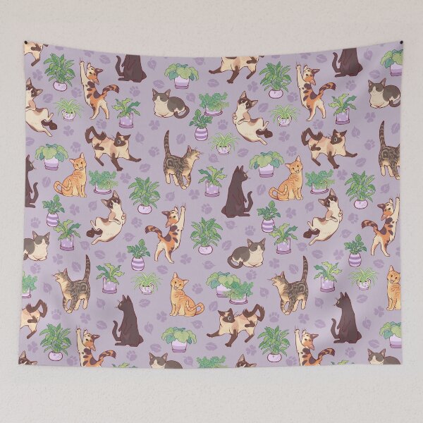 Item preview, Cozy michis in lavender designed and sold by Colordrilos.