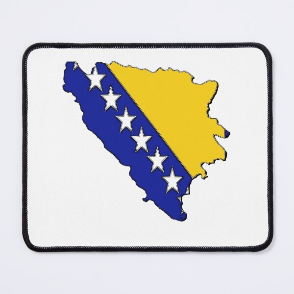 Item preview, Bosnia and Herzegovina Map With Bosnian Herzegovinian Flag designed and sold by Havocgirl.