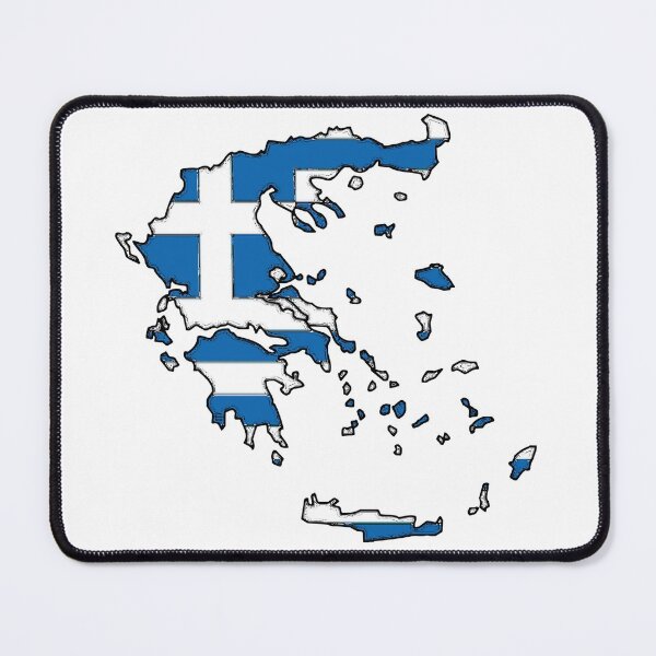 Item preview, Greece Map With Greek Flag designed and sold by Havocgirl.