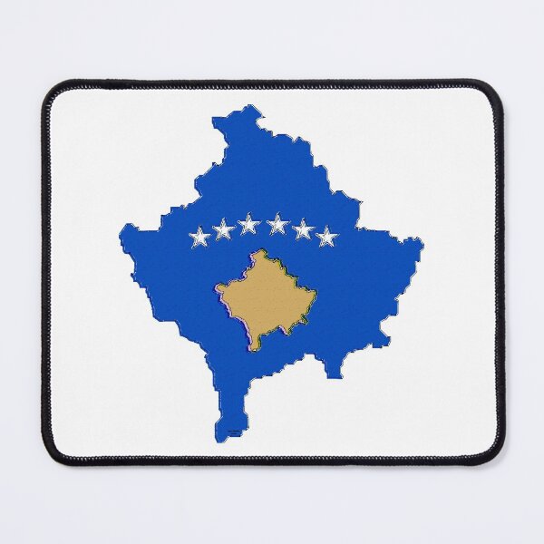 Item preview, Kosovo Map With Kosovar Flag designed and sold by Havocgirl.