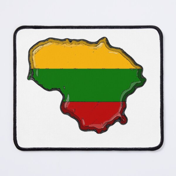Item preview, Lithuania Map With Lithuanian Flag designed and sold by Havocgirl.