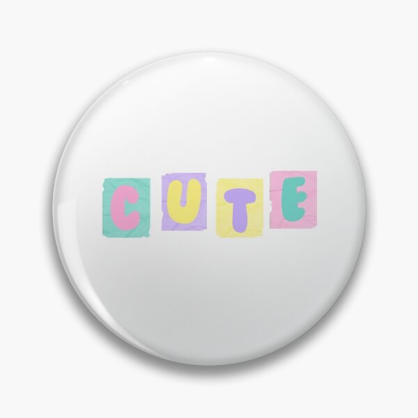 Item preview, ‘Cute’ block letters designed and sold by haleighs18.