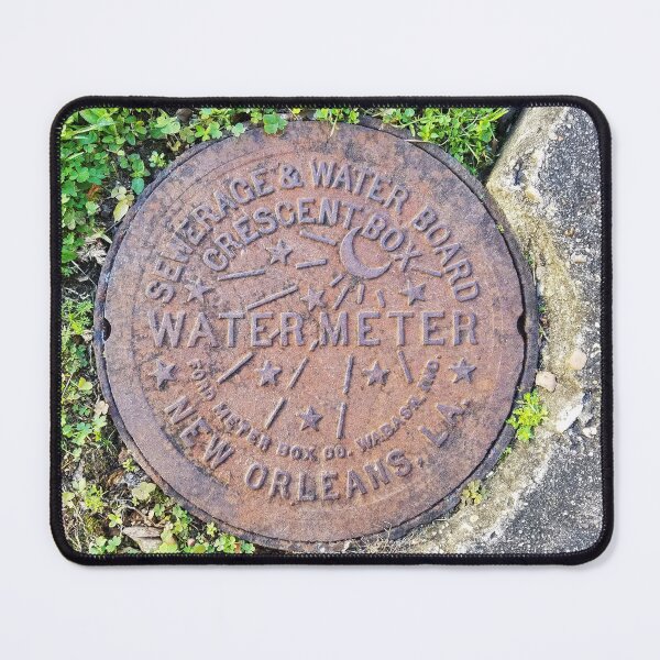 Item preview, New Orleans Water Meter Cover Photograph designed and sold by Bumblefuzzies.