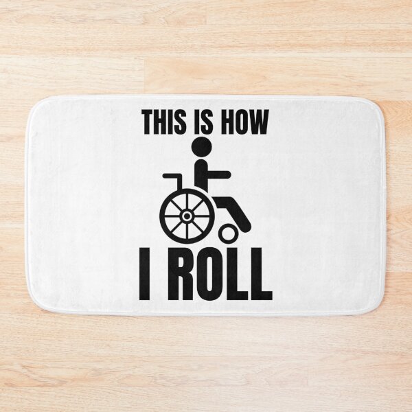 Item preview, I Roll, Wheelchair, Leg Amputee, Wheelchair Humour, Amputee, Amputee shirt, Amputee gift designed and sold by AmputTee.