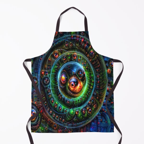 Item preview, blue oval trippy digital art designed and sold by BelAnnGrey.