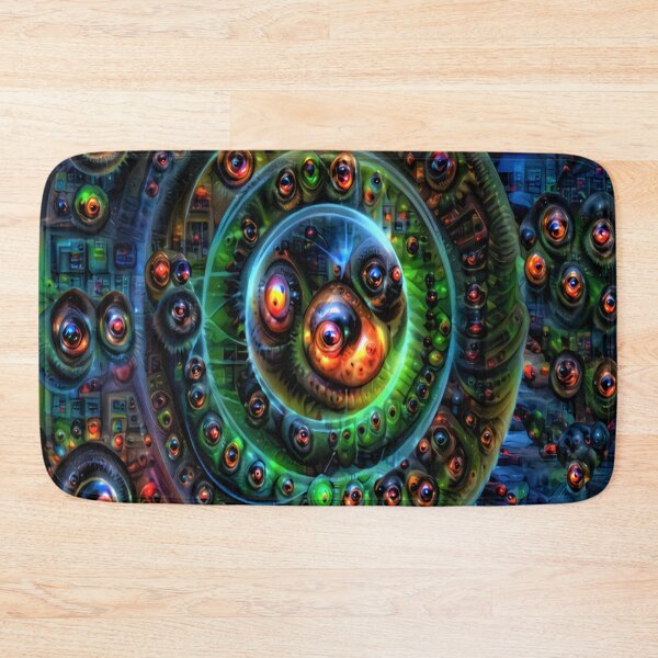 Item preview, blue oval trippy digital art designed and sold by BelAnnGrey.