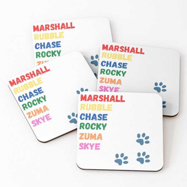 Item preview, Paw patrol dog names designed and sold by Twentyify.