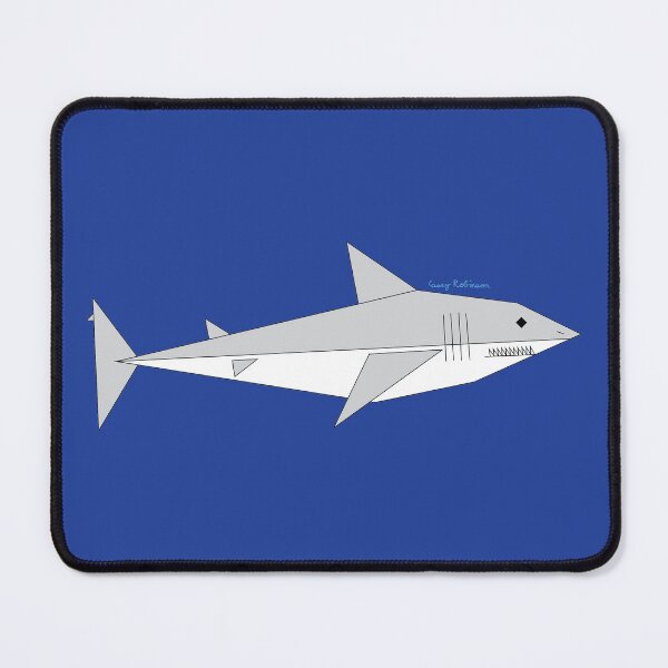 Item preview, Geometric Great White Shark without background designed and sold by Caseymakesart.