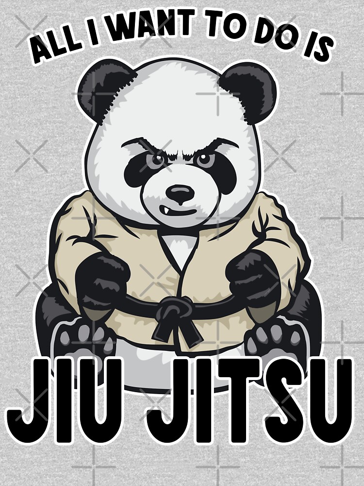 Jiu Jitsu Panda All I Want To Do Is Cute Bear by GrandeDuc