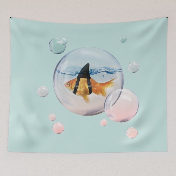 Item preview, Goldfish with a Shark Fin in a Bubble designed and sold by Vin  Zzep.