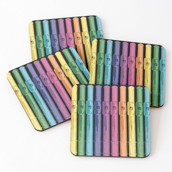 Item preview, Flute Rainbow on Black designed and sold by Jazznote.