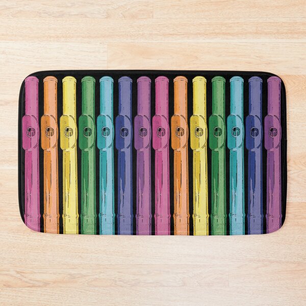 Item preview, Flute Rainbow on Black designed and sold by Jazznote.