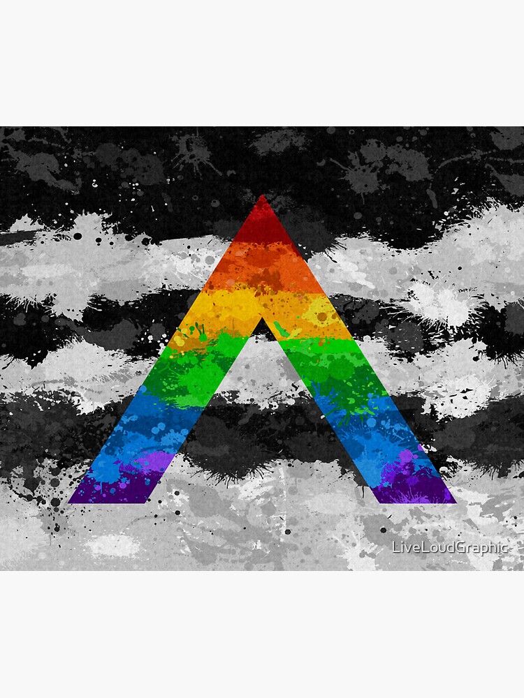 LGBT Ally Paint Splatter Flag by LiveLoudGraphic