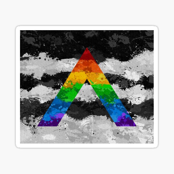 LGBT Ally Paint Splatter Flag Sticker