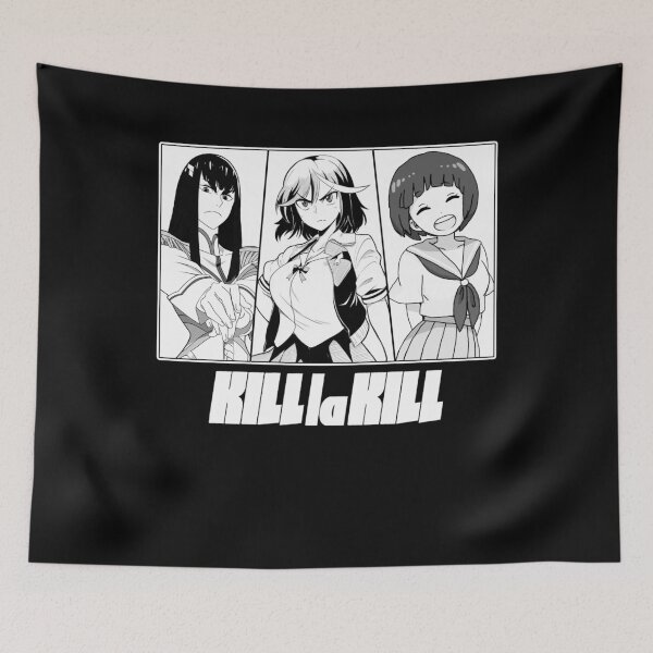 Item preview, Black And White Kill La Kill Anime Main Characters designed and sold by RhondaKristen9.