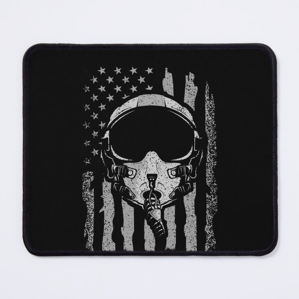 Item preview, Jet Fighter Pilot Helmet American Flag designed and sold by Uppercase Tees.