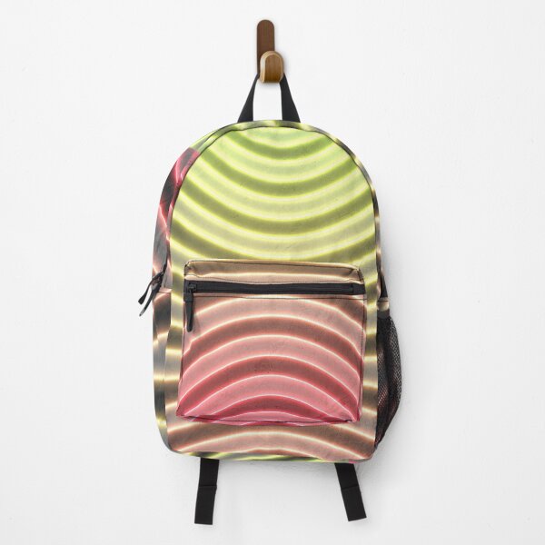 Item preview, BRUTAL Neon Concrete Op Art Horizontal Stripes (Yellow Green Red) designed and sold by hyproinc.