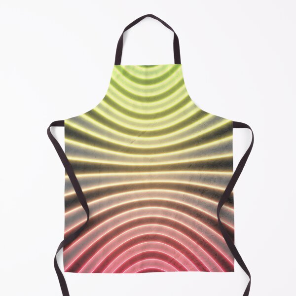 Item preview, BRUTAL Neon Concrete Op Art Horizontal Stripes (Yellow Green Red) designed and sold by hyproinc.