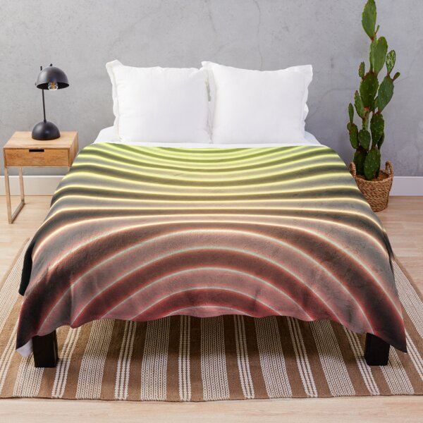 Item preview, BRUTAL Neon Concrete Op Art Horizontal Stripes (Yellow Green Red) designed and sold by hyproinc.