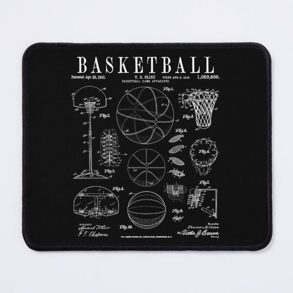 Item preview, Basketball Old Vintage Patent Drawing Print designed and sold by GrandeDuc.