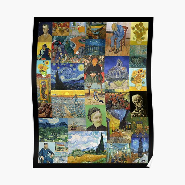 Van Gogh Art Collage Poster