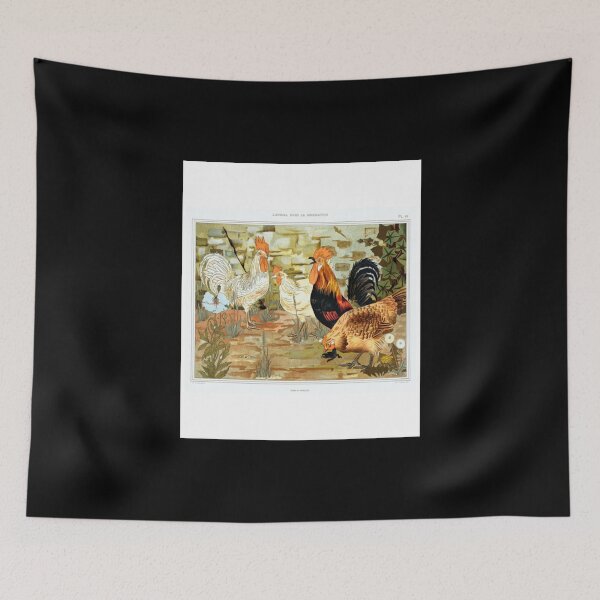 Item preview, Maurice Pillard Verneuil T-ShirtVintage French Chickens Illustration T-Shirt_by pdpress_ designed and sold by bibithuyVN.