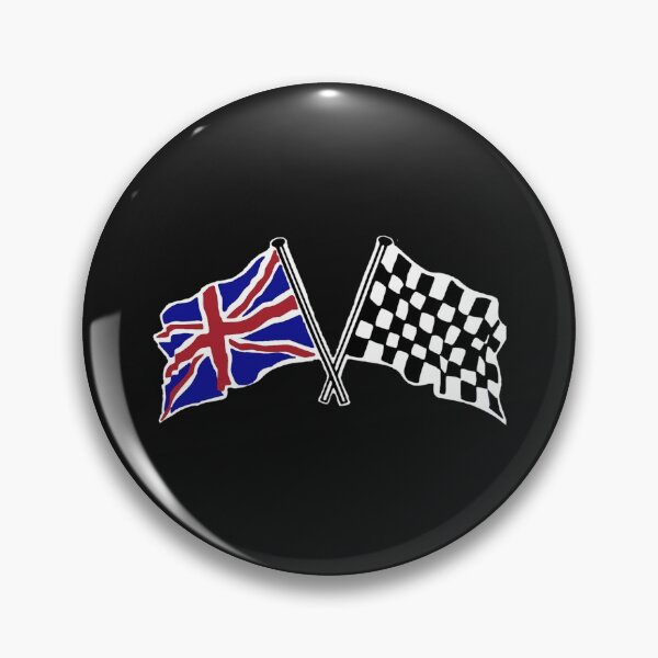 Item preview, Crossed flags - Racing and Great Britain designed and sold by kiridesignsllc.