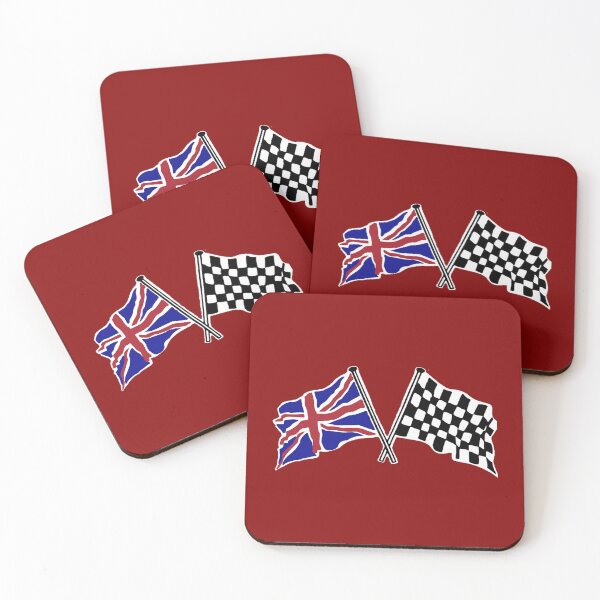 Item preview, Crossed flags - Racing and Great Britain designed and sold by kiridesignsllc.