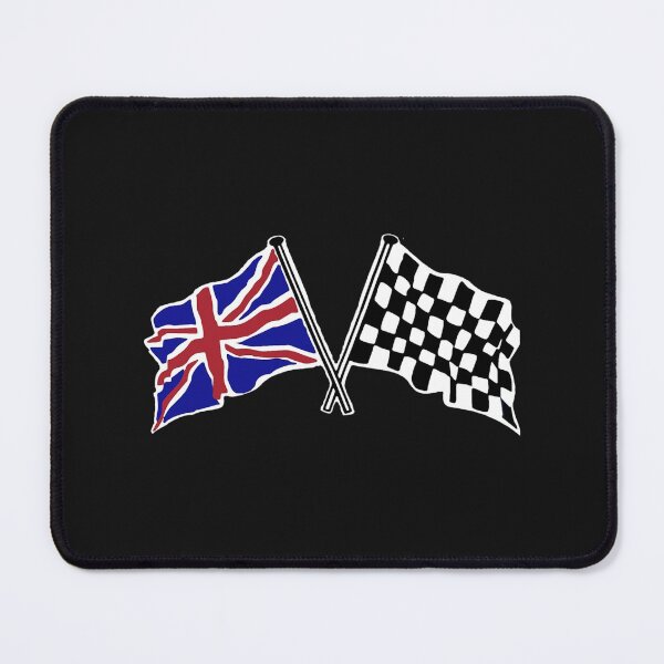 Item preview, Crossed flags - Racing and Great Britain designed and sold by kiridesignsllc.
