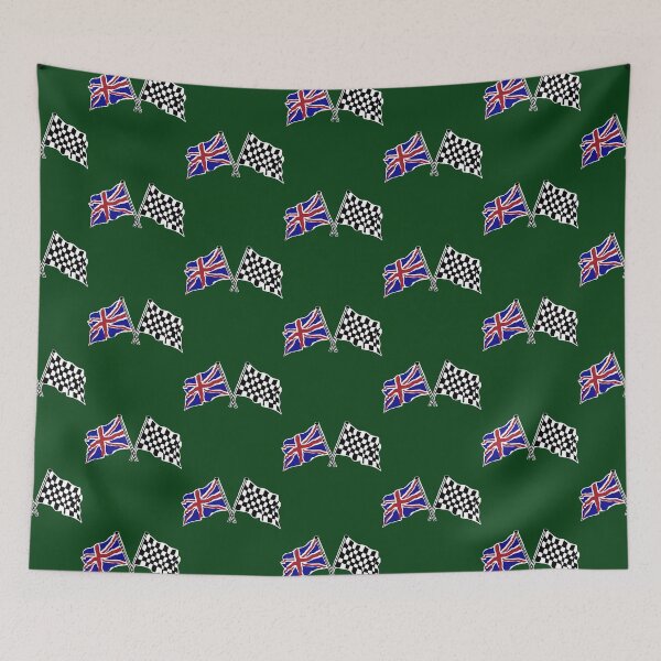 Item preview, Crossed flags - Racing and Great Britain designed and sold by kiridesignsllc.