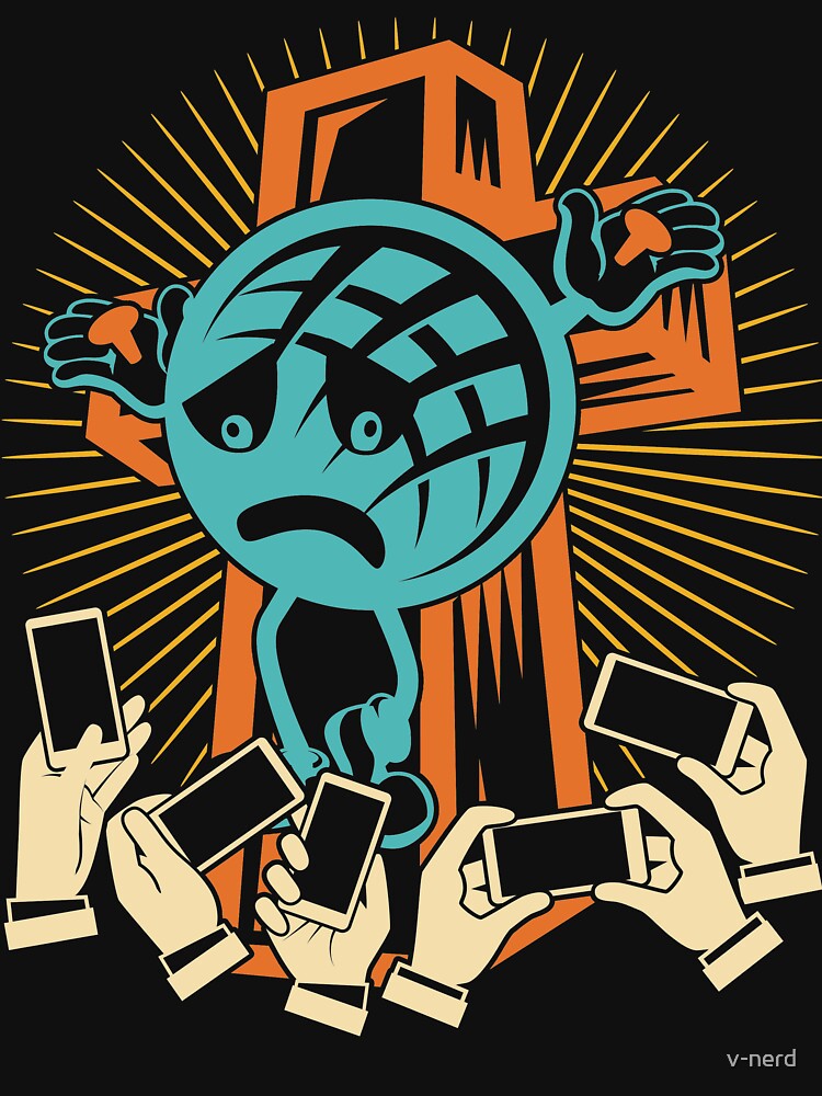 Thumbnail 7 of 7, Essential T-Shirt, Crucified Earth designed and sold by v-nerd.