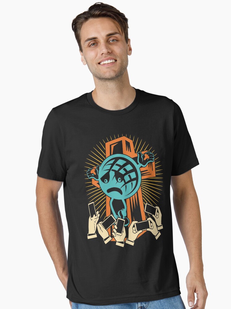 Thumbnail 1 of 7, Essential T-Shirt, Crucified Earth designed and sold by v-nerd.